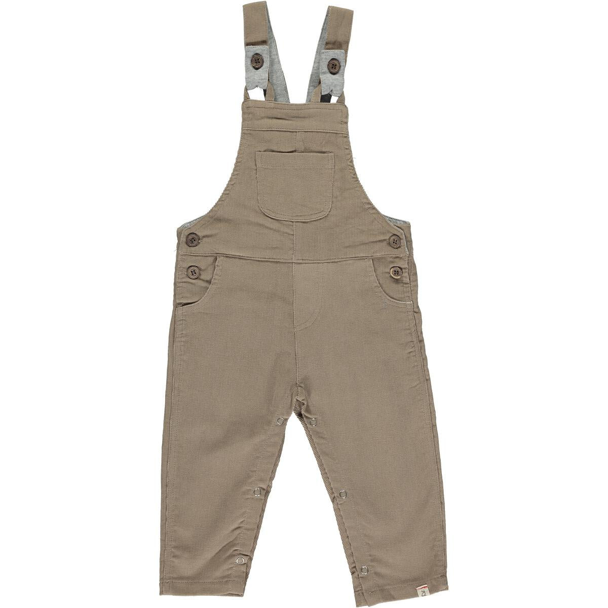 Me & Henry - Salopette en corduroy beige (12/18 mois)