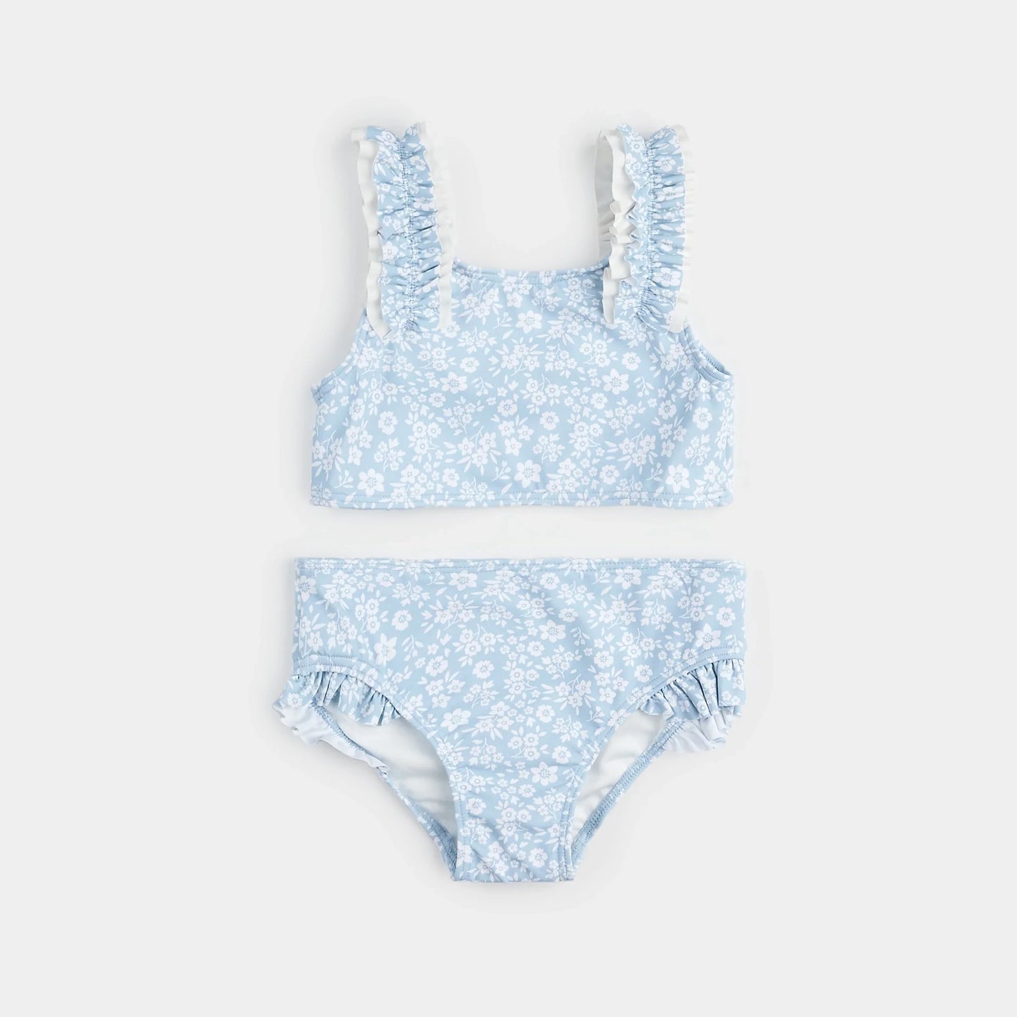 Petit lem - Bikini bleu ciel à imprimé floral (2 ans)