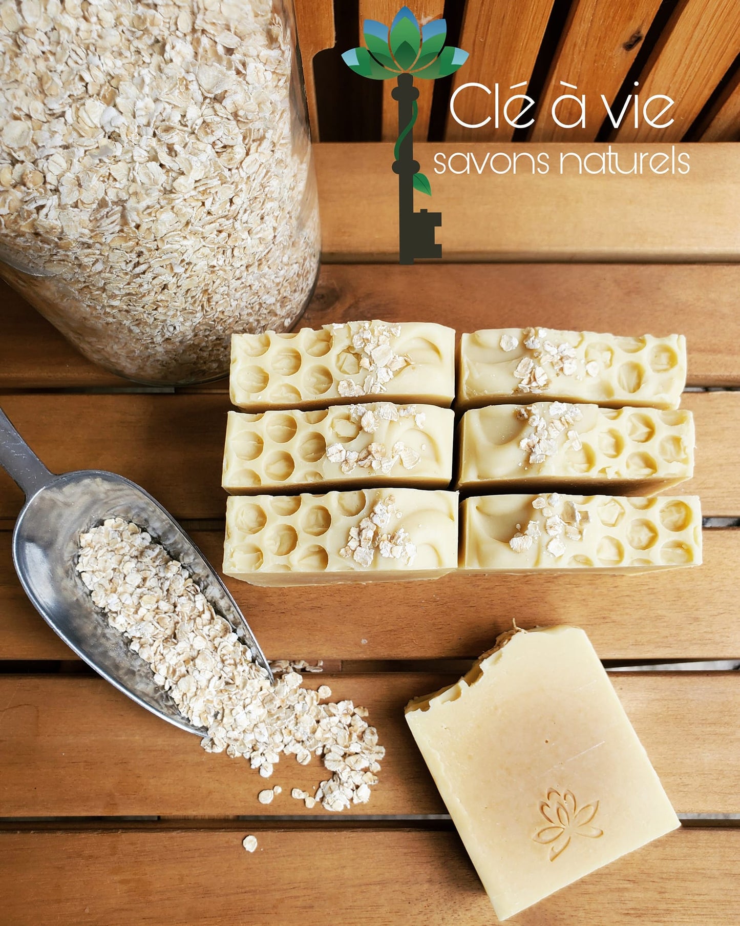 Clé à vie - Savon avoine, lait et miel
