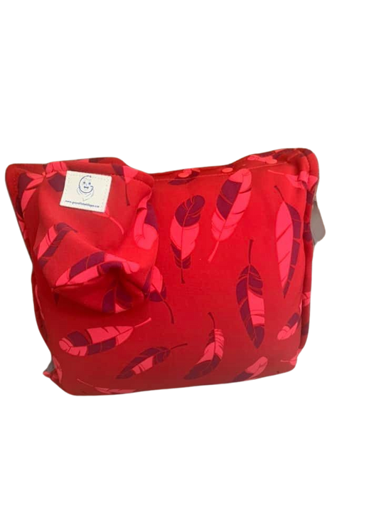 G&B maternité - Manchon d’allaitement plumes rouge
