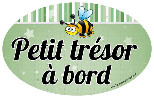Drapounette et Ratonton - Autocollant BB à bord pour voiture, petit trésor