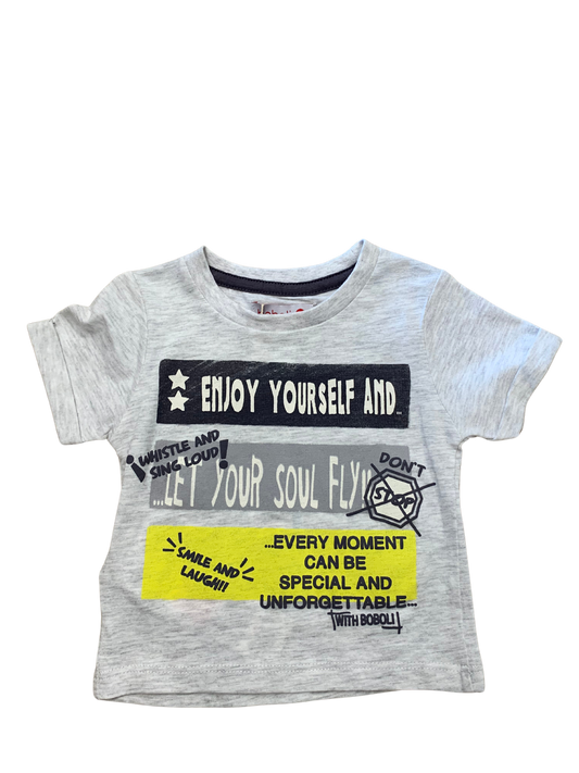 Boboli - Chandail gris et jaune, 6 mois