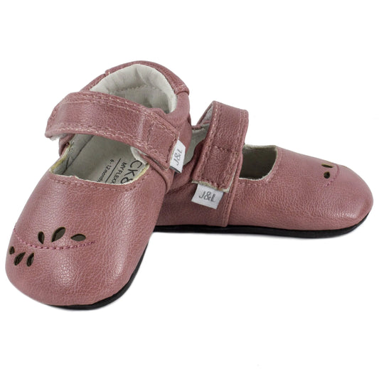 Jack & Lily - Soulier en cuir, Laura rose (18/24 mois)